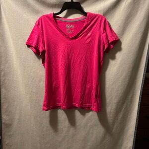 Nike Women's Bright Pink V-Neck Tee